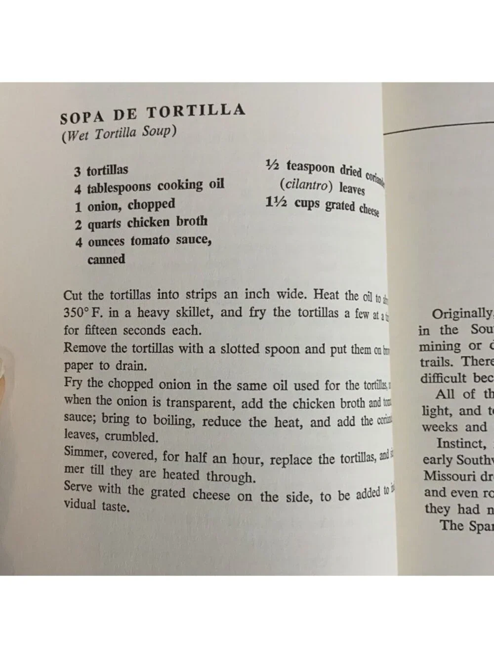 Southwest Cookery Or At Home On The Range By Richard Wormser 1969 Paperback Book